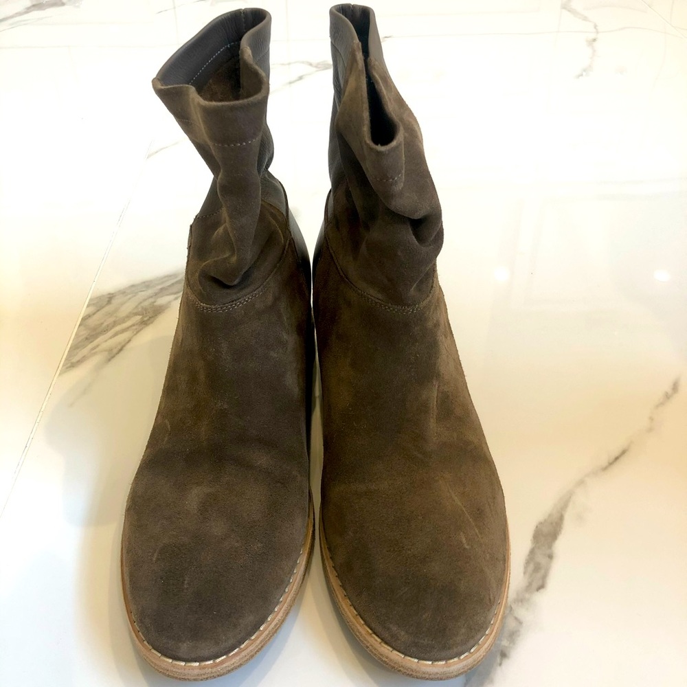 Suede and Leather Booties